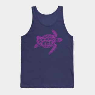 Purple Turtles Tank Top